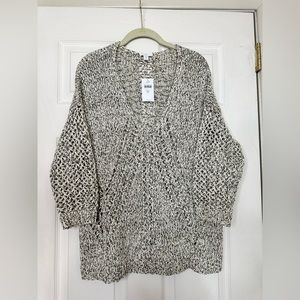 J Jill crotchet detail sweater